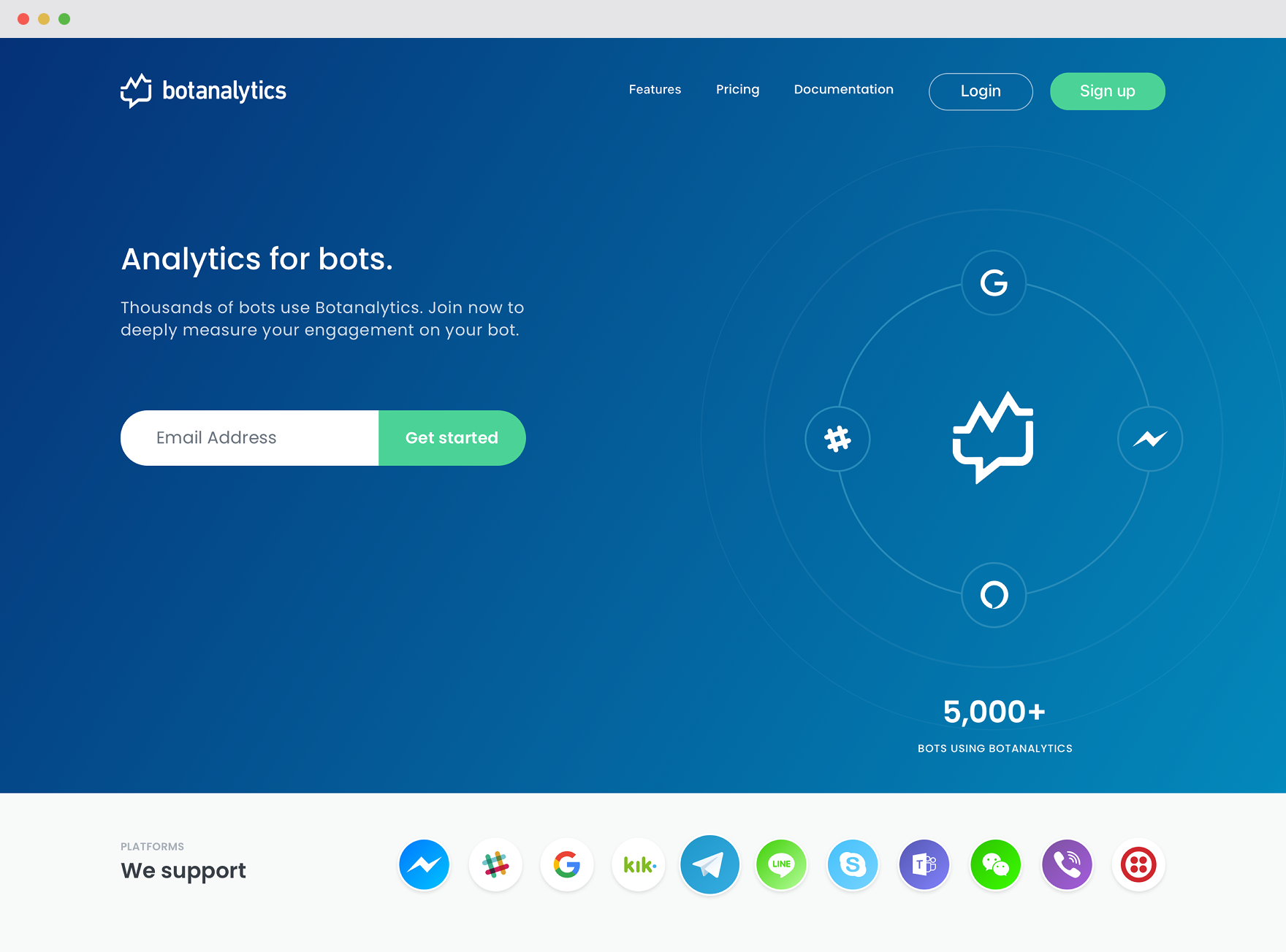 Botanalytics — The product — screen 3