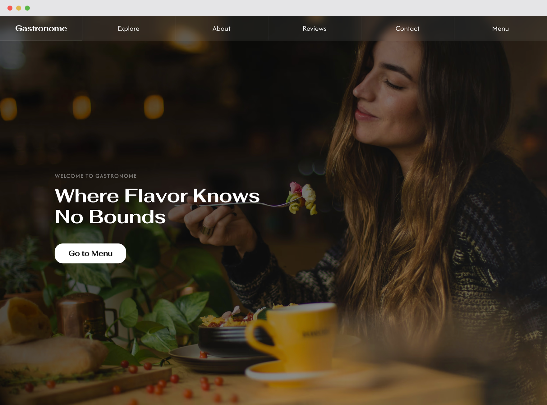 Originframe — Gastronome · Hospitality — screen 1