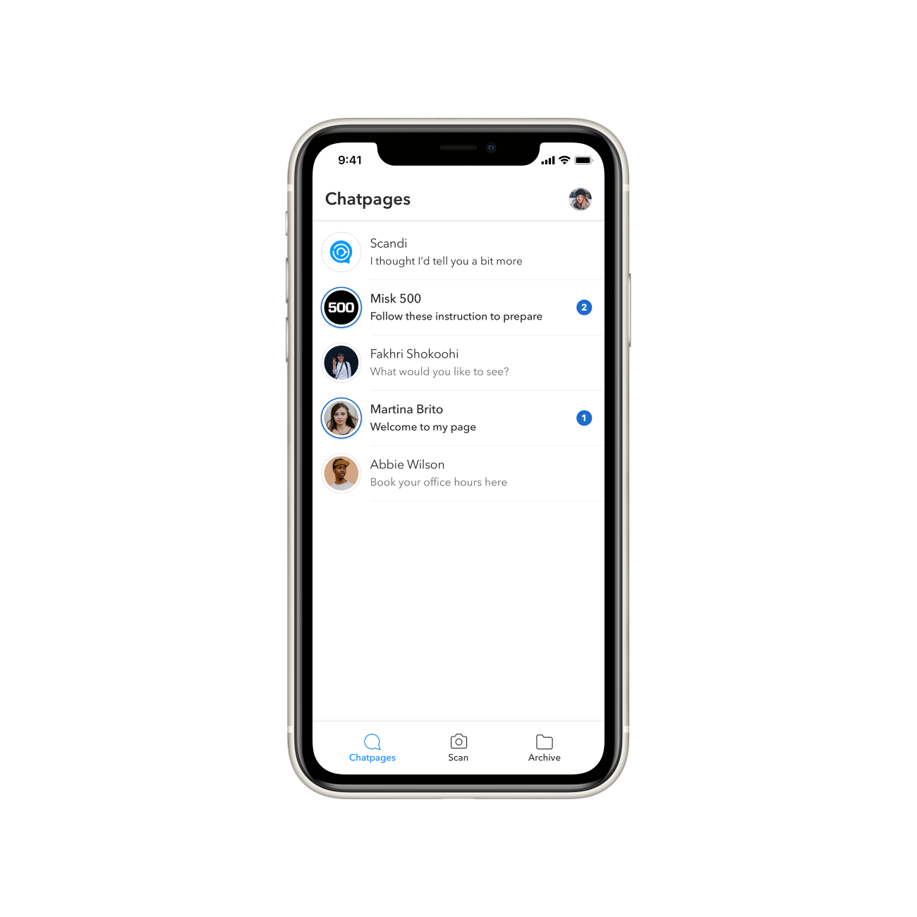 ScandI — The product — screen 1