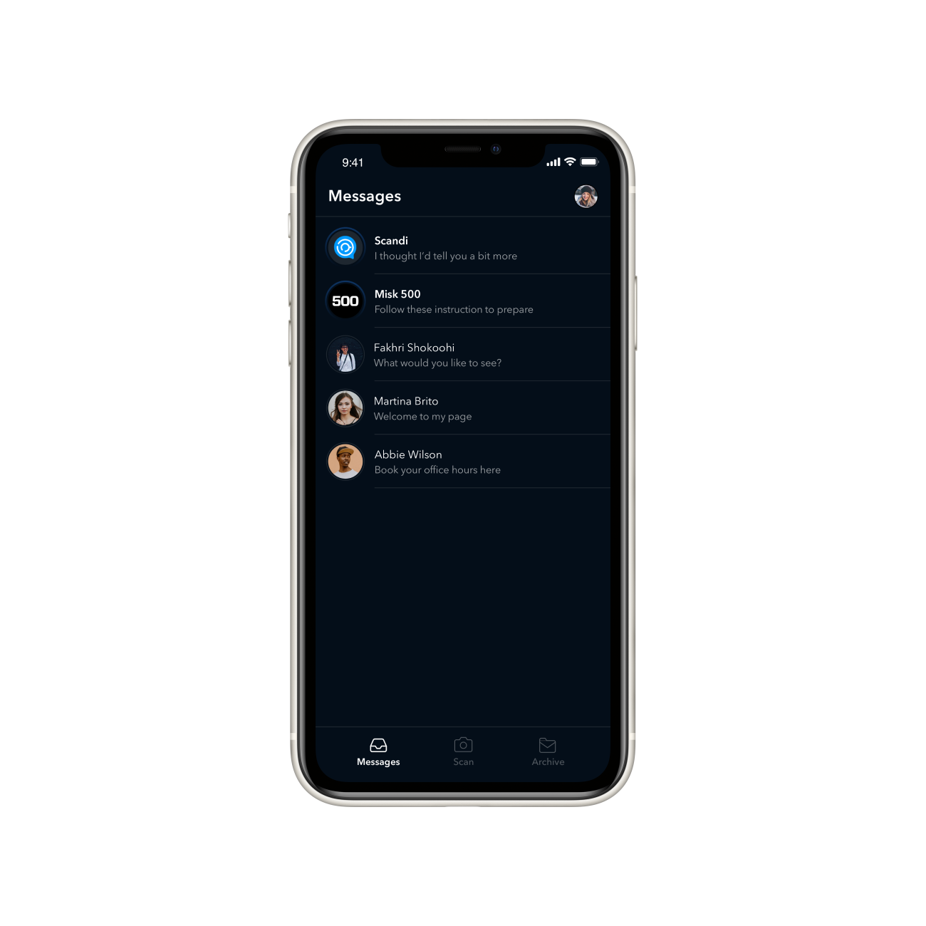ScandI — The product — screen 3